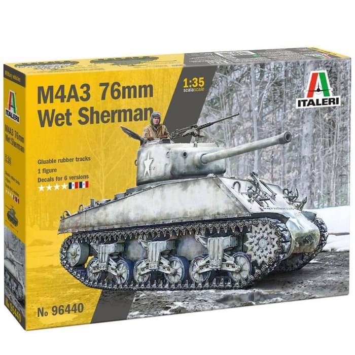 M4A3 76mm " WET SHERMAN" - 1/35 Scale Italeri 96440