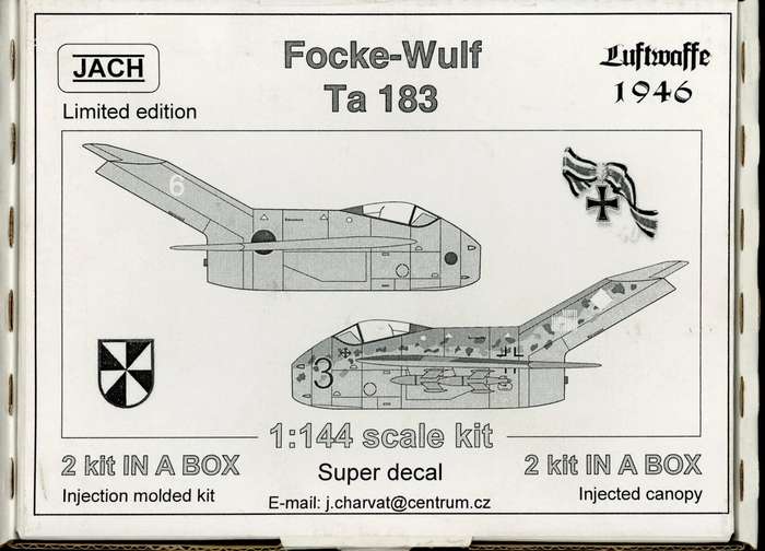 Focke-Wulf Ta 183 - 1.144 Scale (JACH)(JACH14401)(TH2419)
