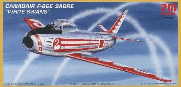 Canadair F-86E Sabre "White Swans" - 1/72 Scale (PM Models)(PM-208)(ON0034)