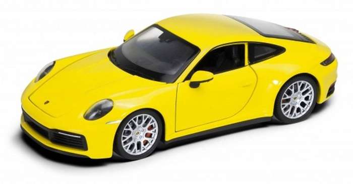 Porsche 911 Carrera S Pullback Yellow 1/35 Scale WELLY 43661CW
