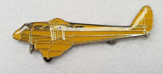 DH89 Rapide Yellow Metal Pin 12