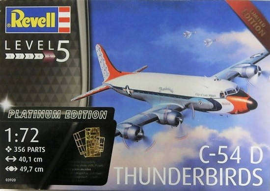 Douglas C-54D Skymaster Thunderbirds" 1/72 Scale Revell 03920