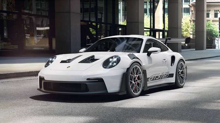 Porsche 911 GT3 RS 992 Pullback Cream 1/35 Scale WELLY 43835CW