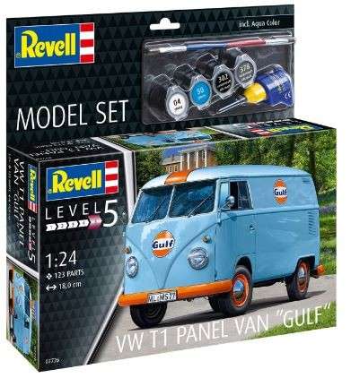 Model Set VW T1 Panel Van (Gulf) 1/25 Scale REVELL 67726