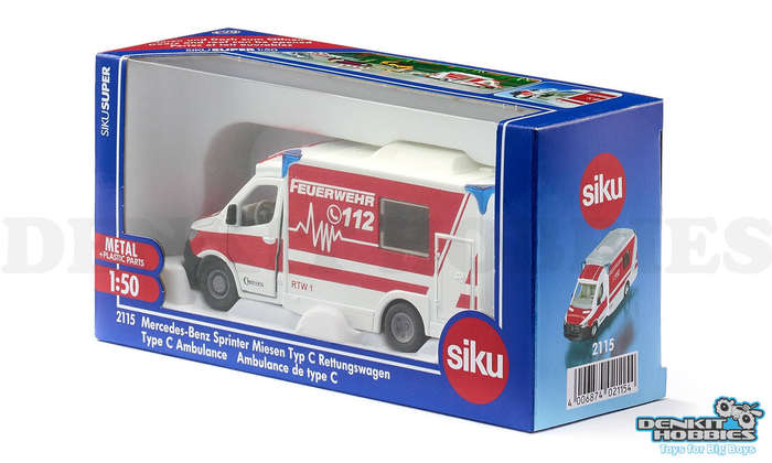 Mercedes Benz Ambulance 1/50 Scale Siku 2115