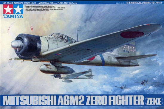 A6M2 Type21 Zero Fighter - 1/48 Scale (Tamiya 61016)