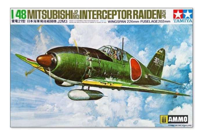 Mitsubishi J2M3 Interceptor Raiden Jack - 1/48 Scale (Tamiya 61018)