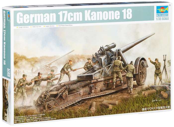 German 17cm Kanone 18 - 1/35 Scale (Trumpeter 02313)