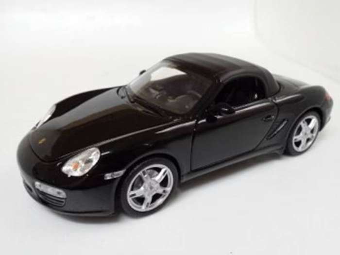 Porsche Boxter S Convertible Black 1/24 Scale WELLY 22479C-W