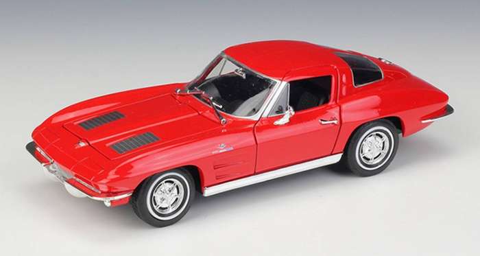 Chevrolet Corvette Red 1963 1/24 Scale WELLY 24073RED