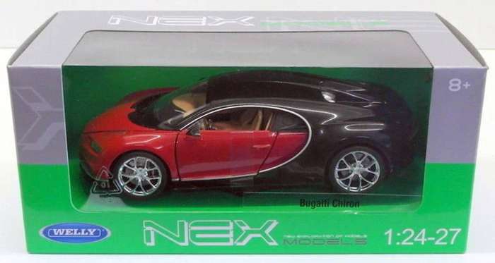 Bugatti Chiron Red 1/24 Scale WELLY 24077W-RED