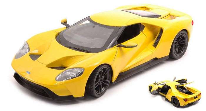 Ford GT Yellow 2017 1/24 Scale WELLY 24082W-YELLOW