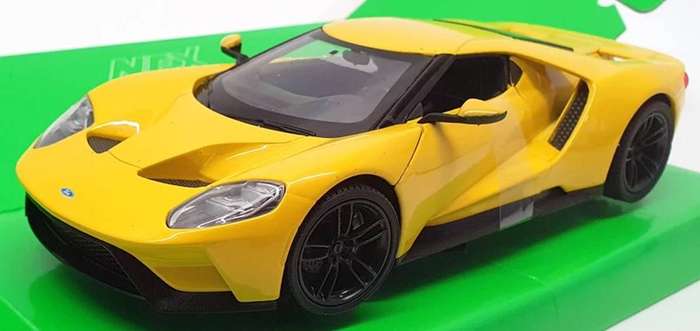 Ford GT Yellow 2017 1/24 Scale WELLY 24082W-YELLOW