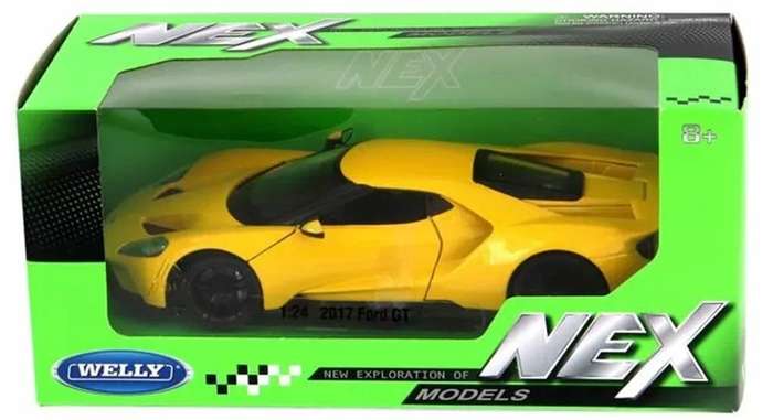 Ford GT Yellow 2017 1/24 Scale WELLY 24082W-YELLOW