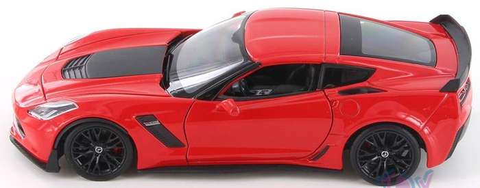 Chevrolet Corvette Z06 RED 2017 1/24 Scale WELLY 24085RED