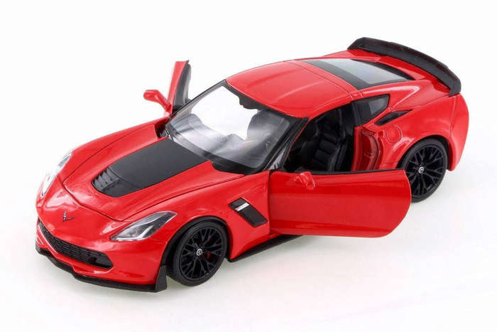 Chevrolet Corvette Z06 RED 2017 1/24 Scale WELLY 24085RED