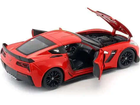 Chevrolet Corvette Z06 RED 2017 1/24 Scale WELLY 24085RED