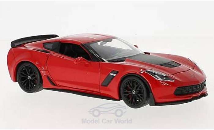 Chevrolet Corvette Z06 RED 2017 1/24 Scale WELLY 24085RED