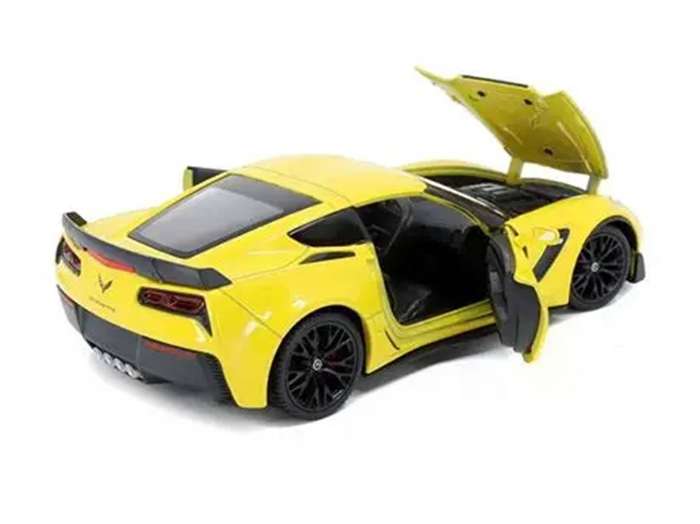 Chevrolet Corvette Z06 Yellow 2017 1/24 Scale WELLY 24085W-YELLOW