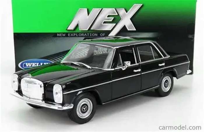 Mercedes-Benz 220 Black 1/24 Scale WELLY 24091