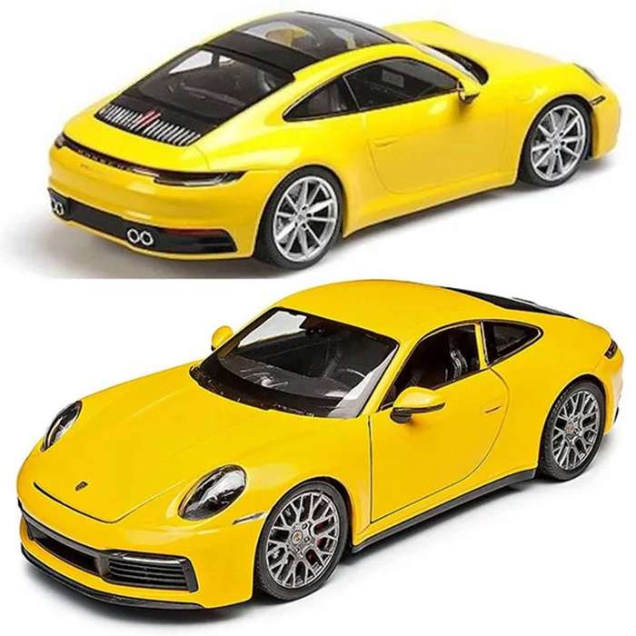 Porsche 911 Carrera 4S Yellow 1/24 Scale WELLY 24099YELLOW