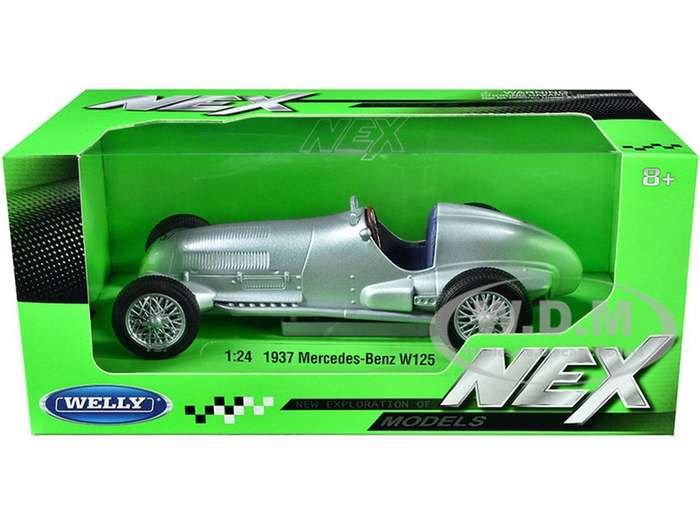 Mercedes-Benz W125 Silver 1/24 Scale WELLY 24109
