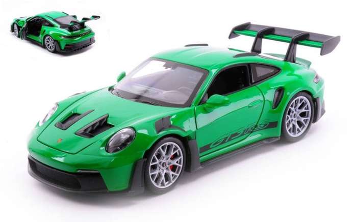 Porsche 911 GT3 RS (992) Green 1/24 Scale WELLY 24122