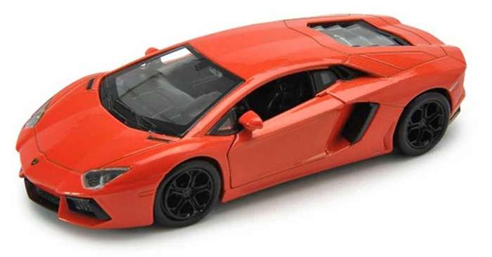Lamborghini Aventador Pullback Orange 1/38 Scale WELLY 43643