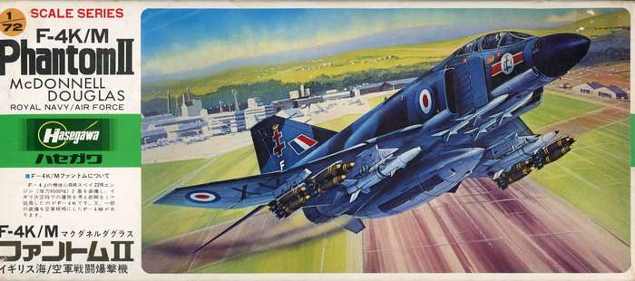 McDonnell Douglas F-4K/M Phantom II - 1/72 Scale (Hasegawa)(HASD1)