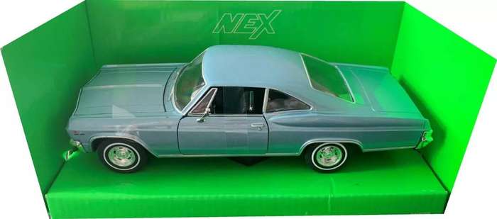 Chevrolet Impala SS396 Coupe Blue 1965 1/24 Scale WELLY 22417B