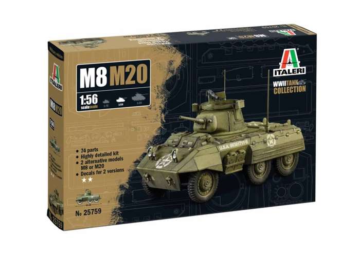 M8/M20 1/56 Scale Italeri 25759