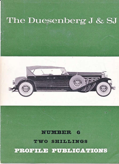 PROFILE PUBLICATIONS NO. 6 - THE DUESENBERG J & SJ (CPP6)