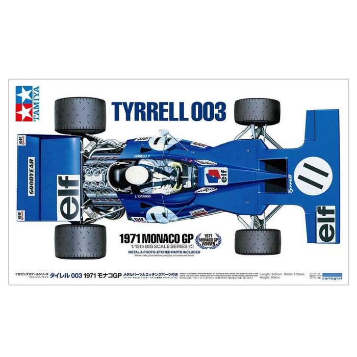 Tyrrell 003 1971 Monaco GP 1/12 Scale TAMIYA 12054