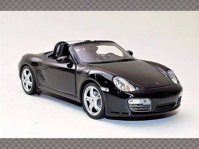 Porsche Boxter S Convertible Black 1/24 Scale WELLY 22479C-W