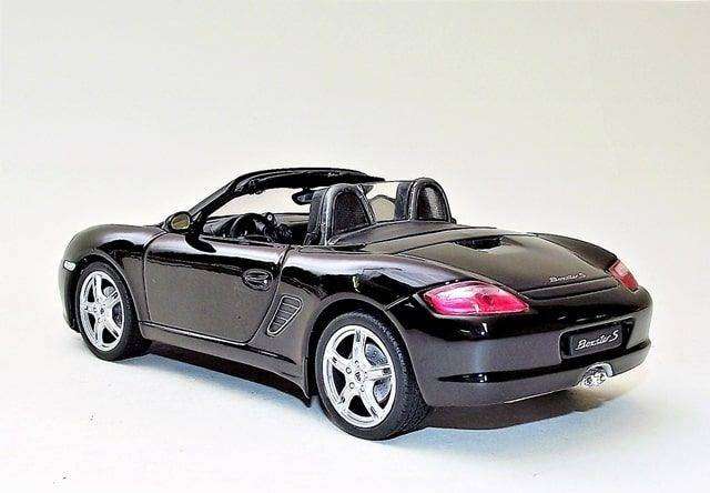 Porsche Boxter S Convertible Black 1/24 Scale WELLY 22479C-W