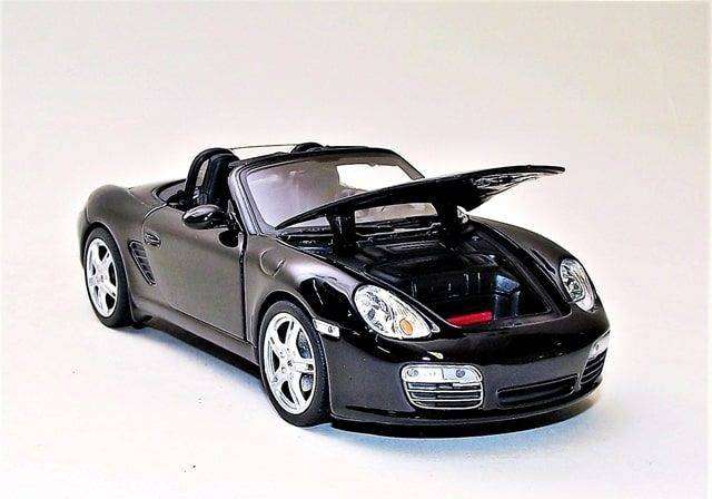 Porsche Boxter S Convertible Black 1/24 Scale WELLY 22479C-W