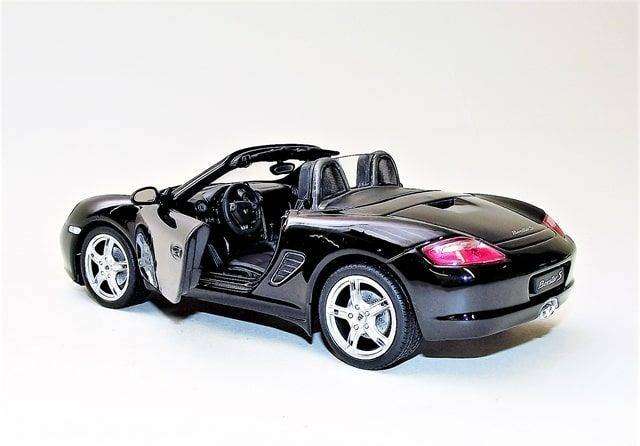 Porsche Boxter S Convertible Black 1/24 Scale WELLY 22479C-W
