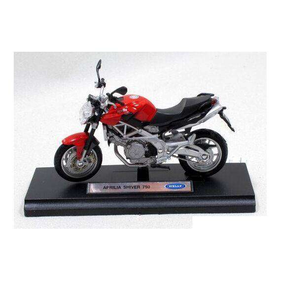 Aprilia Shiver 750 Red 1/18 Scale WELLY 12832PW
