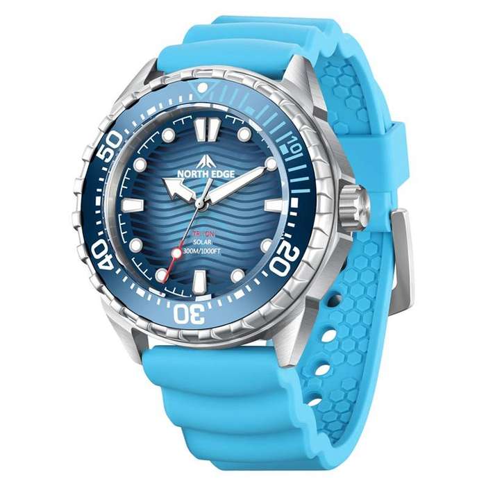 NORTH EDGE Men's Tactical TRITON Solar Powered 300m Dive Watch