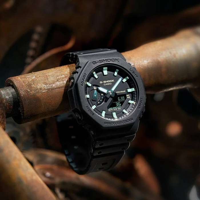 CASIO Mens G-Shock Carbon Core 45mm Watch GA-2100 Series