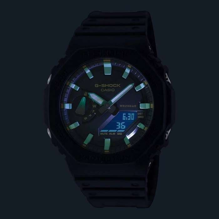CASIO Mens G-Shock Carbon Core 45mm Watch GA-2100 Series