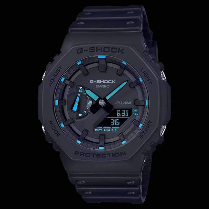 CASIO Mens G-Shock Carbon Core 45mm Watch GA-2100 Series