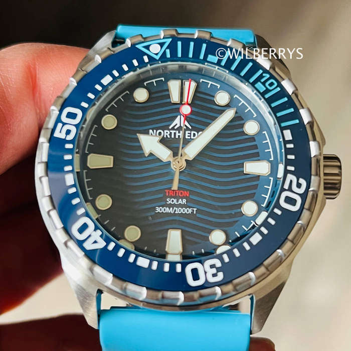 NORTH EDGE Men's Tactical TRITON Solar Powered 300m Dive Watch