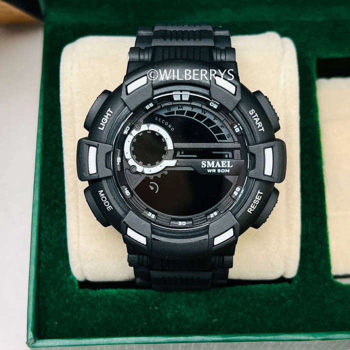 Smael Mens Mountain Army Green Shock Proof Watch