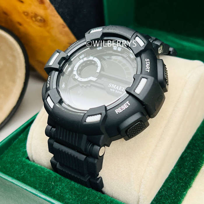 Smael Mens Mountain Army Green Shock Proof Watch