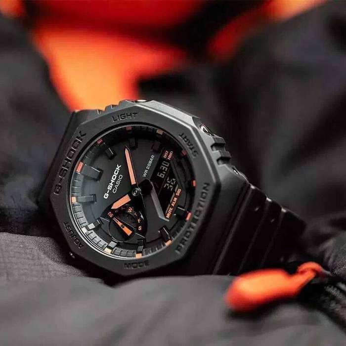 CASIO Mens G-Shock Carbon Core 45mm Watch GA-2100 Series