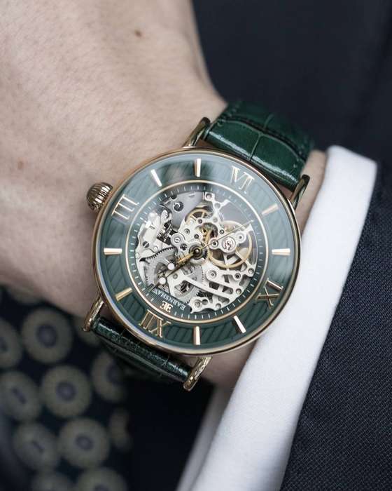 Thomas Earnshaw Mens Darwin Automatic Skeleton Watch
