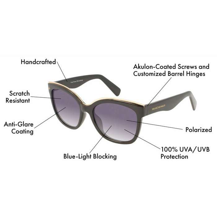 Prive Revaux Women's PREMIUM Luxury Lovey Dovey Merlot Sunglasses