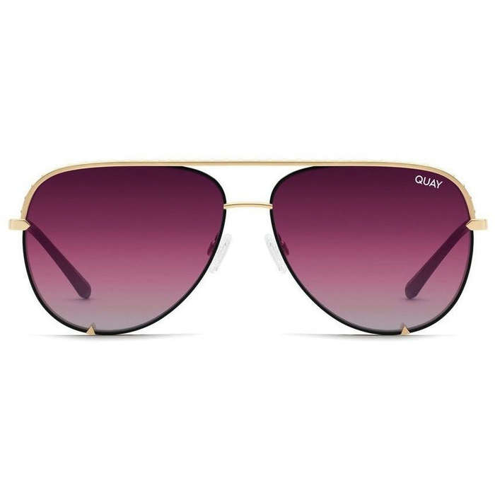 QUAY Australia Women's HIGH KEY Oversized Aviator Sunglasses