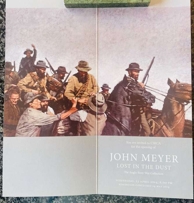 JOHN MEYER "LOST IN THE DUST" + ORIGINAL EXHIBITION INVITATION BY AMANDA BOTHA